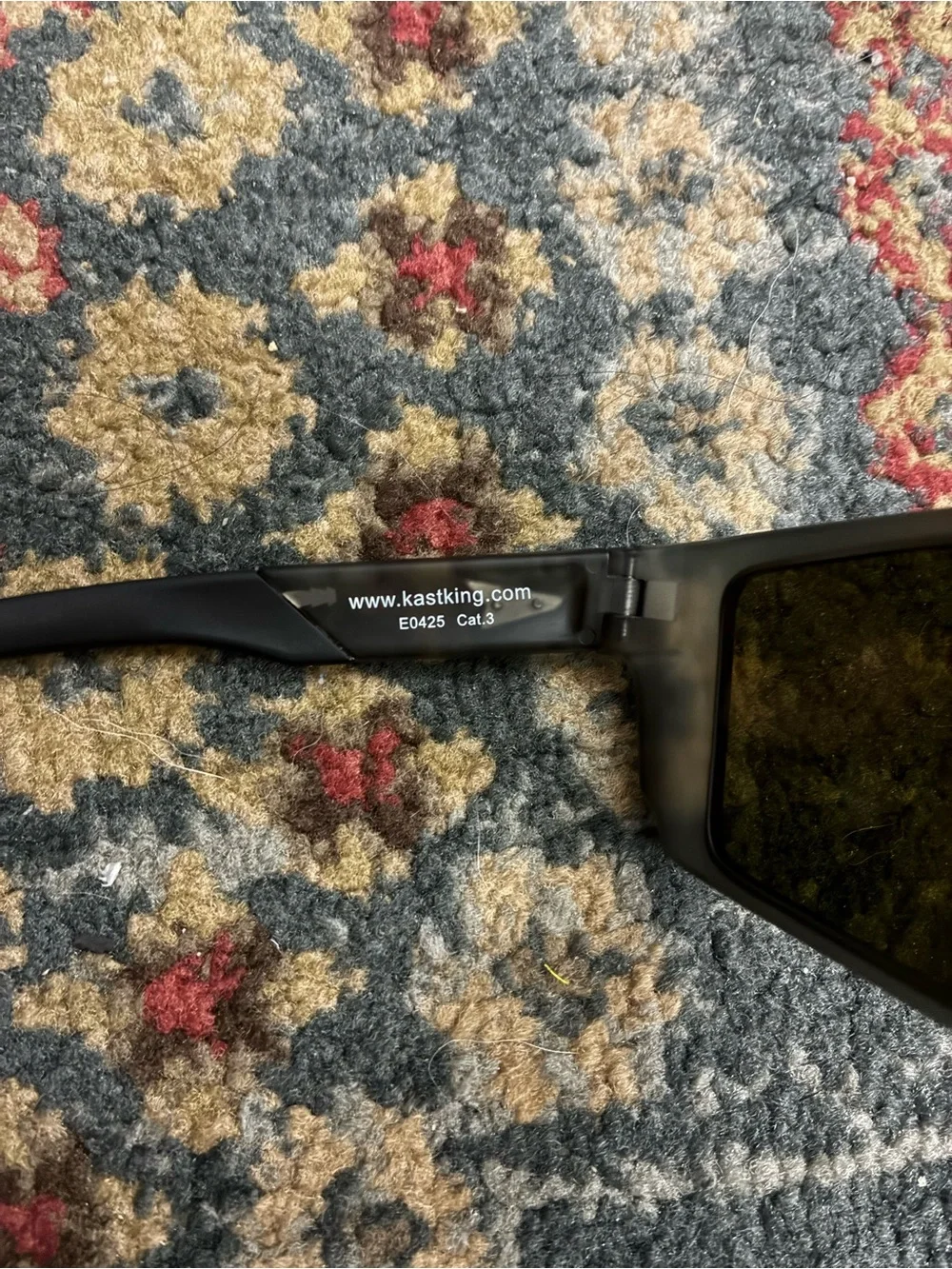 Men's Sunglasses with Amber Mirrored Lenses and Matte Brown Frame